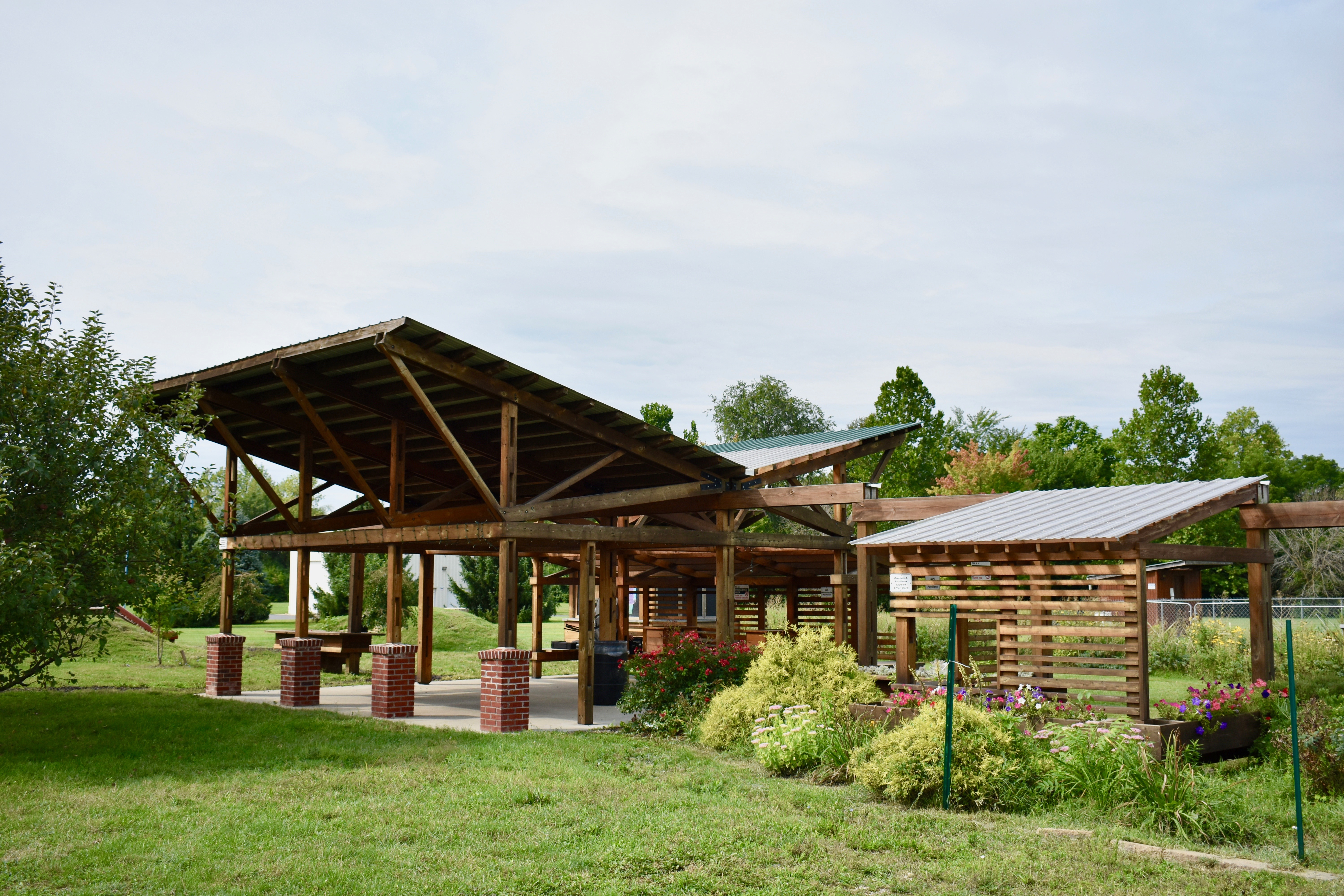 Community Garden and covered area 