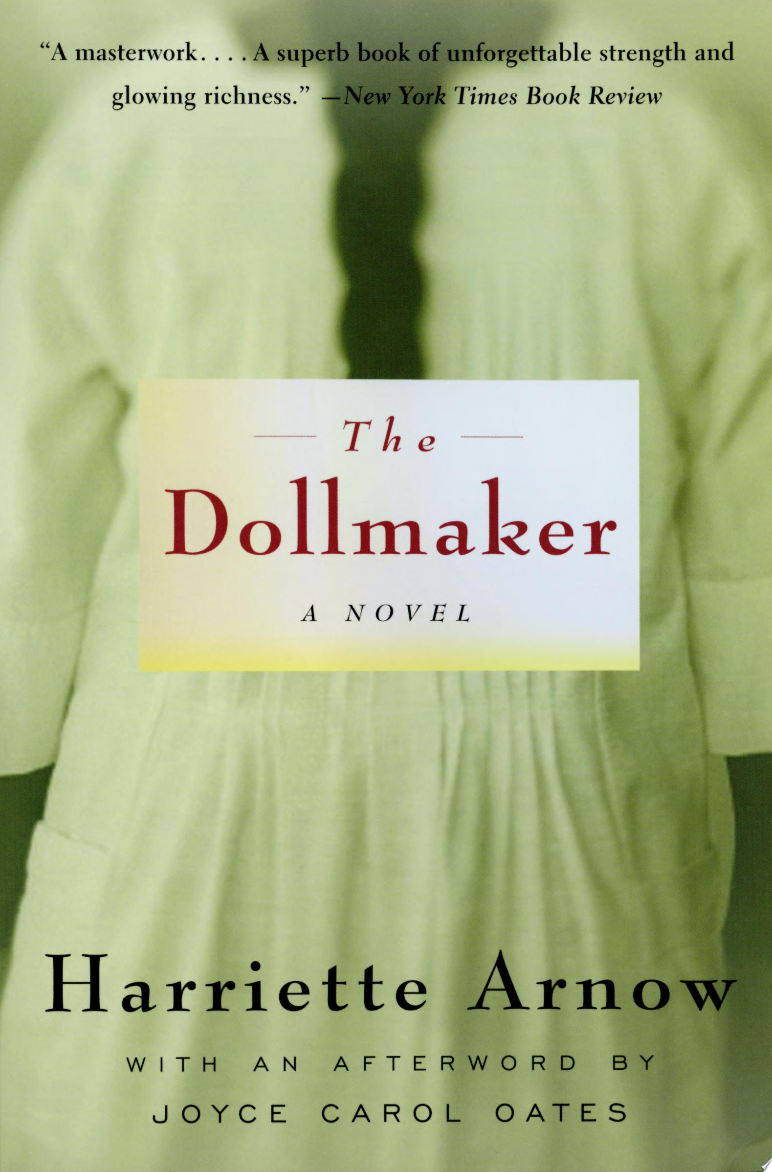 Book cover for The Dollmaker by Harriette Arnow, Back of girl in white dress on cover