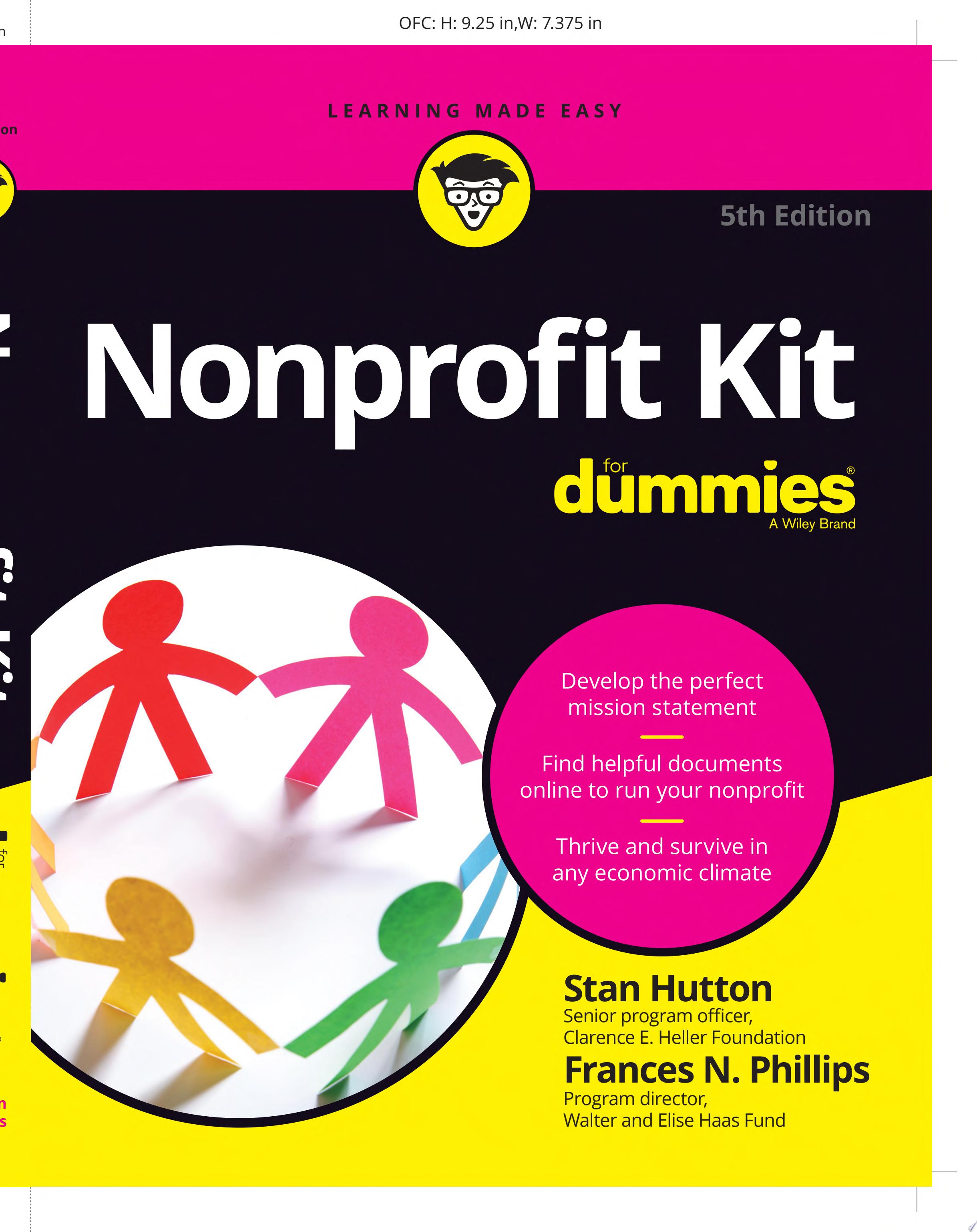 Cover art for "Nonprofit Kit For Dummies"