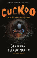 Cover art for "Cuckoo" with photo of broken eggs in a bird nest.