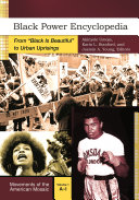 Cover art for "Black Power Encyclopedia" with collage of historical photos.