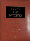 Cover image for "Black's Law Dictionary"