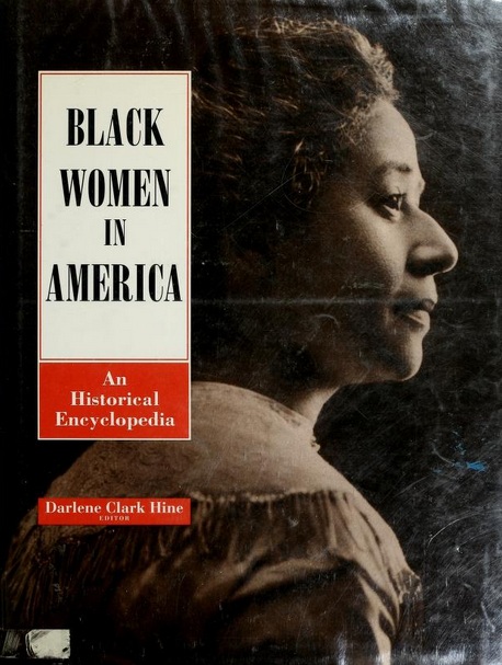 Cover art for "Black Women in America" with a portrait of a woman in profile.