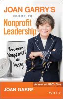 Cover art for "Joan Garry's Guide to Nonprofit Leadership" with a photo of the author.