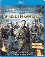 Cover art for "Stalingrad" showing movie characters in civilian clothing and military clothing standing among rubble.